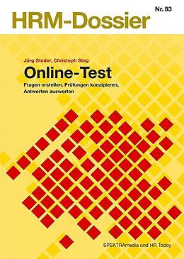 Kartonierter Einband Online-Test von Jürg Studer, Christoph Steg