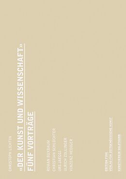 Paperback «Der Kunst und Wissenschaft» von Christoph Lichtin