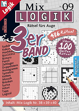 Kartonierter Einband Mix Logik 3er-Band Nr. 9 von Conceptis Puzzles