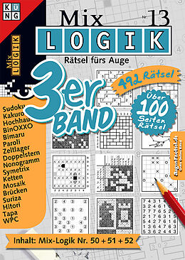 Kartonierter Einband Mix Logik 3er-Band Nr. 13 von Conceptis Puzzles