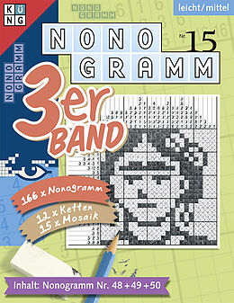 Kartonierter Einband Nonogramm 3er-Band Nr. 15 von Conceptis Puzzles
