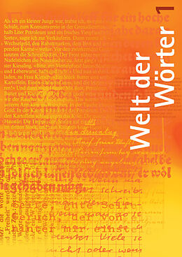 Couverture cartonnée Welt der Wörter 1 / Sprachbuch de Walter Flückiger, Max Huwyler