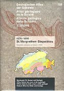 gefaltete (Land)Karte Geologischer Atlas der Schweiz 108. St. Margrethen - Diepoldsau 25000 von 