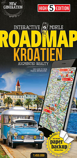 (Land)Karte Interactive Mobile ROADMAP Kroatien von 