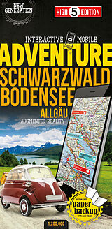 Carte (de géographie) High 5 Edition Interactive Mobile ADVENTUREMAP Schwarzwald Bodensee Allgäu de 