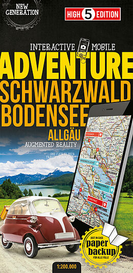 (Land)Karte Interactive Mobile ADVENTUREMAP Schwarzwald Bodensee Allgäu von 