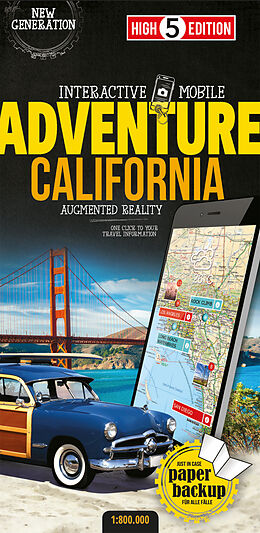 (Land)Karte Interactive Mobile ADVENTUREMAP Kalifornien von 