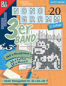 Kartonierter Einband Nonogramm 3er-Band Nr. 20 von Conceptis Puzzles