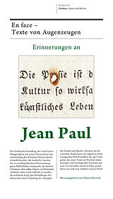 Fester Einband Erinnerungen an Jean Paul von 