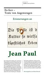 Kartonierter Einband Erinnerungen an Jean Paul von 