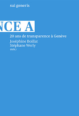Fester Einband 20 ans de transparence à Genève von 