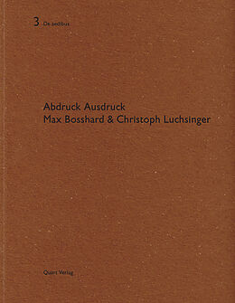 Paperback Max Bosshard &amp; Christoph Luchsinger von Ueli Zbinden, Max Bosshard, Christoph Luchsinger