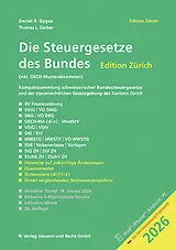 Kartonierter Einband Die Steuergesetze des Bundes Edition Zürich 2026 von Daniel R. Gygax