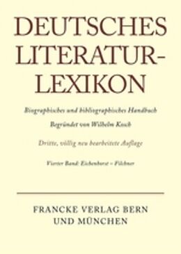 Fester Einband Deutsches Literatur-Lexikon / Eichenhorst - Filchner von Wilhelm Kosch