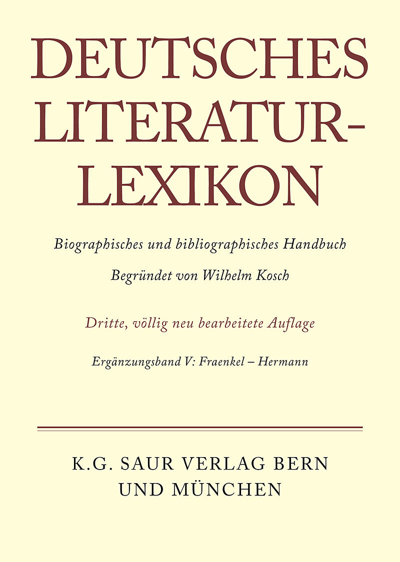 Deutsches Literatur-Lexikon / Fraenkel - Hermann