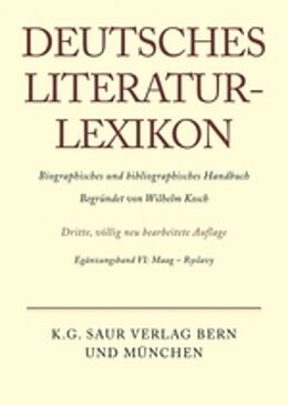 Fester Einband Deutsches Literatur-Lexikon / Maag - Ryslavy von Wilhelm Kosch