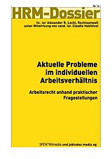 Kartonierter Einband Aktuelle Probleme im individuellen Arbeitsverhältnis von Alexander R Lecki, Claudia Hablützel