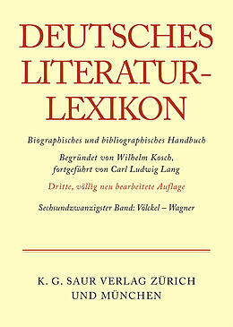Fester Einband Deutsches Literatur-Lexikon / Völckel - Wagner von Wilhelm Kosch