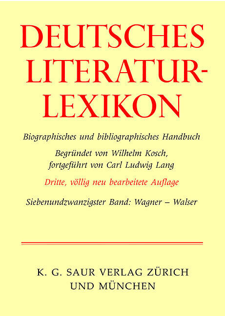 Deutsches Literatur-Lexikon / Wagner - Walser