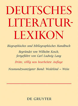 Fester Einband Deutsches Literatur-Lexikon / Wedekind - Weiss von Wilhelm Kosch