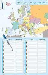 Loseblatt Ich kenne Europa - Länder und Hauptstädte - Lerntafel mit Stift von Katrin Langhans