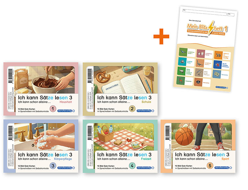 Ich kann Sätze lesen Teil 3 in Sprechsilben- Ich schreibe schon alleine ...