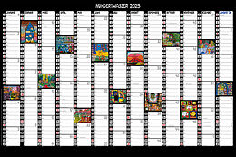 Kalender Hundertwasser Jahresplaner Art 2025 von Friedensreich Hundertwasser