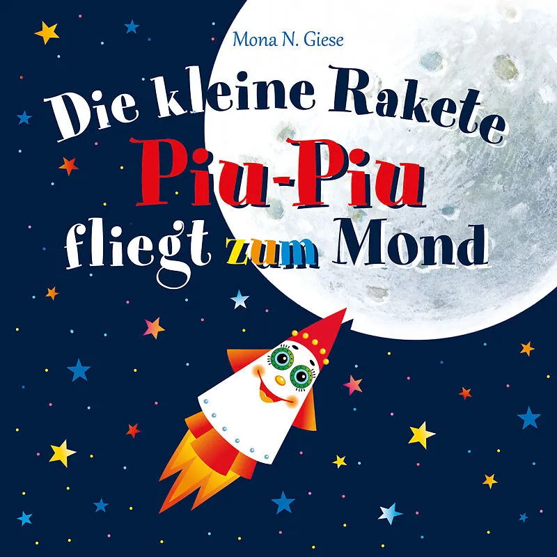 Die kleine Rakete Piu-Piu fliegt zum Mond
