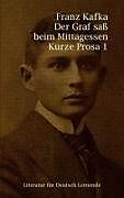 Kartonierter Einband Der Graf saß beim Mittagessen von Franz Kafka
