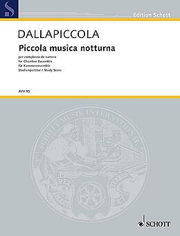 Luigi Dallapiccola Notenblätter Piccola musica notturna