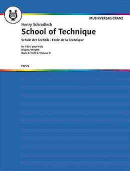Heinrich Schradieck Notenblätter Schule der Violatechnik Band 3