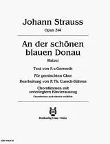 Johann (Sohn) Strauss Notenblätter An der schönen blauen Donau op.314