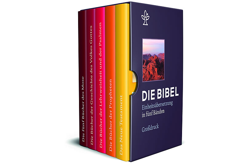 Die Bibel Einheitsubersetzung Der Heiligen Schrift Gesamtausgabe Bibel In 5 Einzelbuchern In Geschenkkassette Grossdruck Buch Kaufen Ex Libris