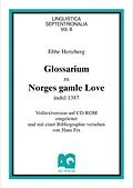 E-Book (pdf) Glossarium zu Norges gamle love von Ebbe Hertzberg