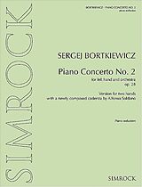 Sergei Eduardovich Bortkiewicz Notenblätter Piano Concerto op.28/2
