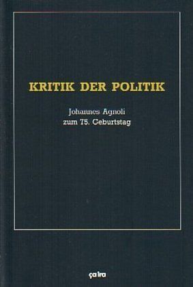 Kritik der Politik