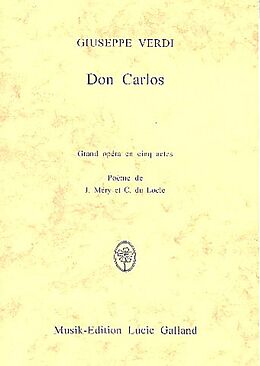 Giuseppe Verdi Notenblätter Don Carlos Klavierauszug (fr)