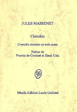 Jules Emile Frederic Massenet Notenblätter Chérubin Klavierauszug (fr)