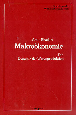 Kartonierter Einband Makroökonomie von Amit Bhaduri