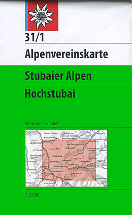 (Land)Karte Stubaier Alpen, Hochstubai von 