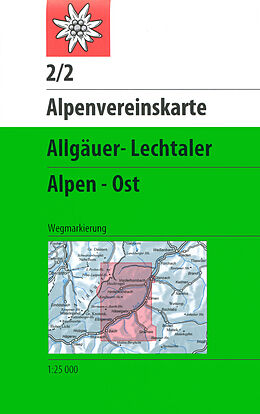 (Land)Karte Allgäuer-Lechtaler Alpen - Ost von 
