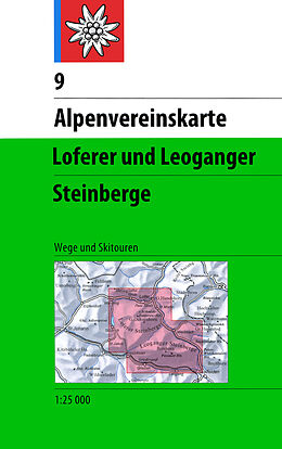 (Land)Karte Loferer- und Leoganger Steinberge von 