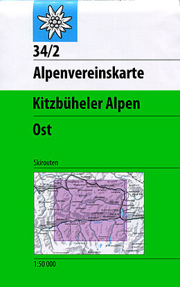 (Land)Karte Kitzbüheler Alpen, Ost von 