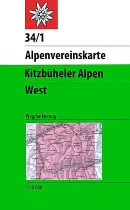 (Land)Karte Kitzbüheler Alpen, West von 