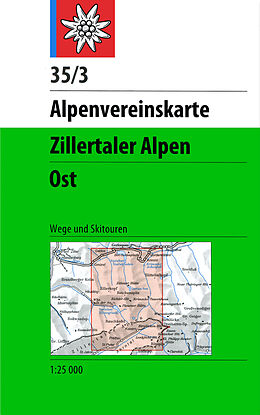 (Land)Karte Zillertaler Alpen, Ost von 