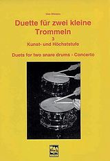 Uwe Oltmann Notenblätter Duette für 2 kleine Trommeln Band 3