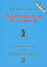 Frithjof Krepp Notenblätter 100 Keyboardsongs für 3 Akkorde Band 1 (blau)