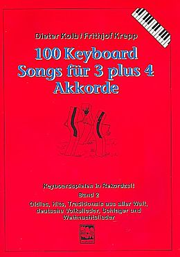  Notenblätter 100 Keyboardsongs für 3 plus 4 Akkorde - Bd.2 (rot)