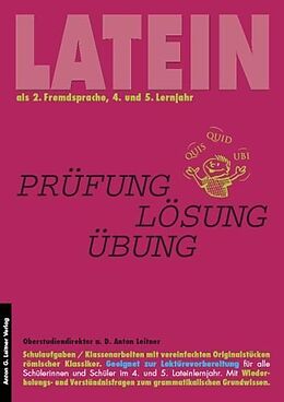 Kartonierter Einband Latein als 2. Fremdsprache von Anton Leitner