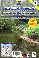 (Land)Karte Wassersport-Wanderkarte / Deutschland Nordwest für Kanu- und Rudersport von Erhard Jübermann